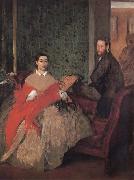 Edgar Degas M.et M Edmond Morbilli France oil painting artist